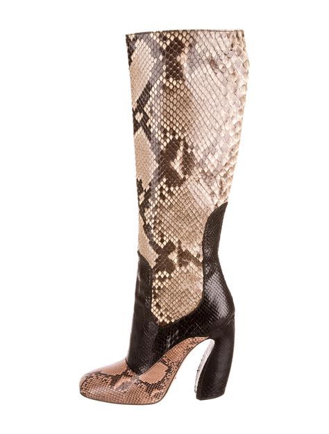 boots prada l& 39|prada snakeskin boots.